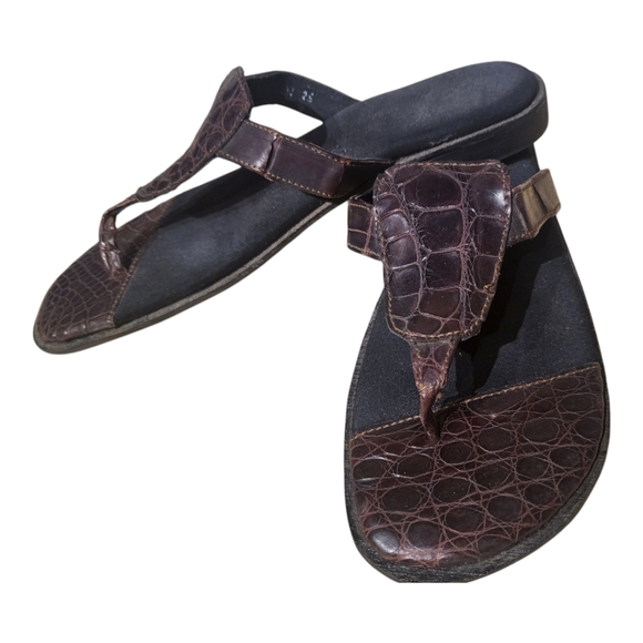 New leather flat sandals - Picture 1 of 3